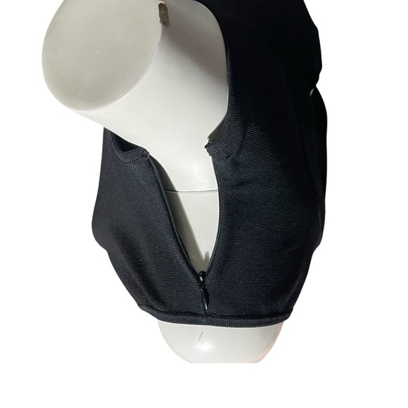 Solace London Black Alexis Back Cutout Mini Heavy Knit Dress Women’s Size 6 - Picture 5 of 8